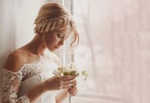 Υπέροχα νυφικά hairstyles για στρογγυλά πρόσωπα