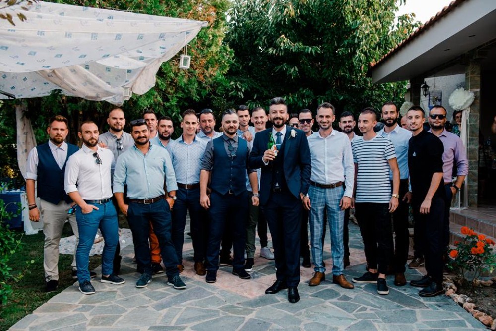Ο Λευτέρης με τους φίλους του