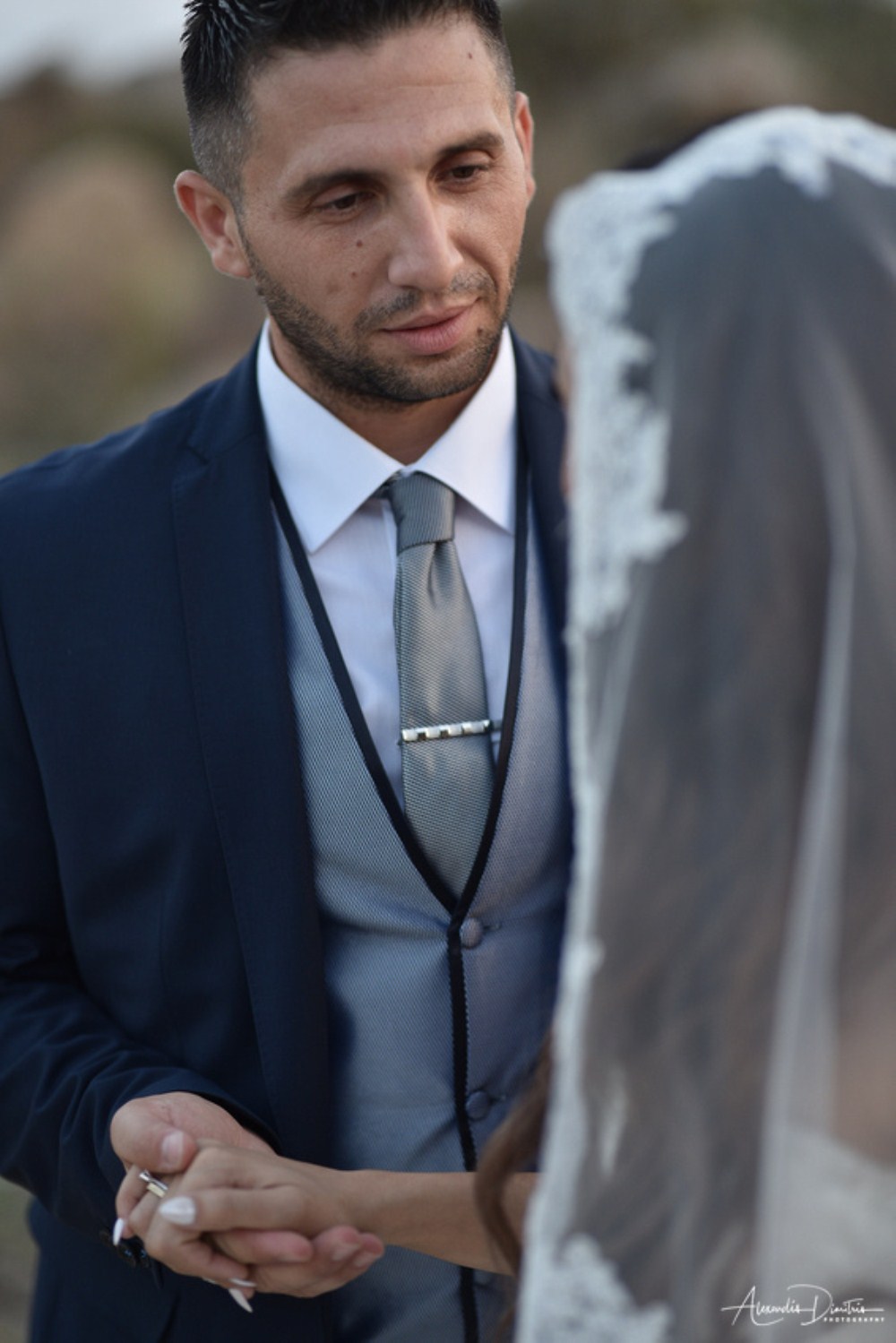 Το ζευγάρι σε after wedding λήψεις